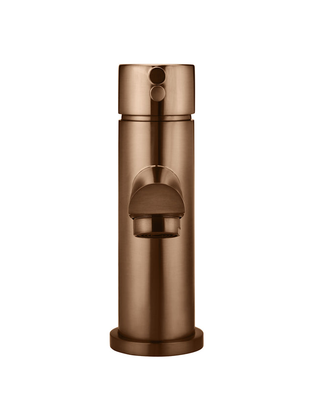 Round Basin Mixer - Lustre Bronze (SKU: MB02-PVDBZ) by Meir