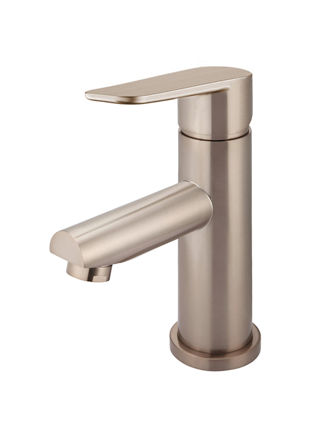 Round Paddle Basin Mixer - Champagne (SKU: MB02PD-CH) by Meir