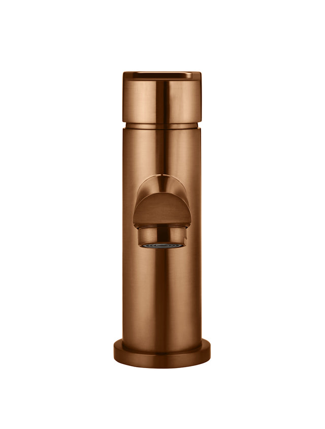 Round Paddle Basin Mixer - Lustre Bronze (SKU: MB02PD-PVDBZ) by Meir