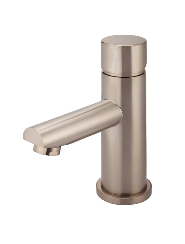 Round Pinless Basin Mixer - Champagne (SKU: MB02PN-CH) by Meir