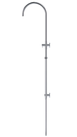 Curved Shower Rail with Hose (excludes Rose and Handshower)