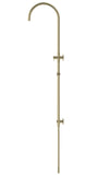 Curved Shower Rail with Hose (excludes Rose and Handshower) - MZ09B-PVDBB