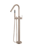Round Paddle Freestanding Bath Spout and Hand Shower - Champagne - MB09PD-CH