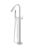 Round Paddle Freestanding Bath Spout and Hand Shower - Polished Chrome - MB09PD-C