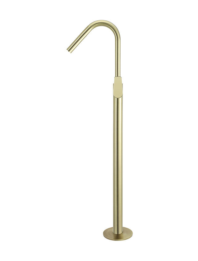 Round Paddle Freestanding Bath Spout and Hand Shower - Tiger Bronze (SKU: MB09PD-PVDBB) by Meir
