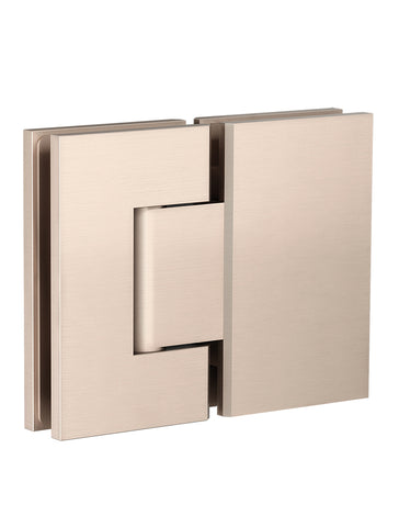 Shower Door Accessories, Glass-to-Glass Hinge - Champagne