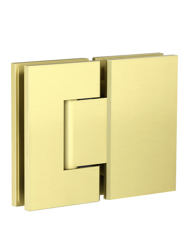Shower Door Accessories, Glass-to-Glass Hinge - Tiger Bronze (SKU: MGA01N-PVDBB) by Meir