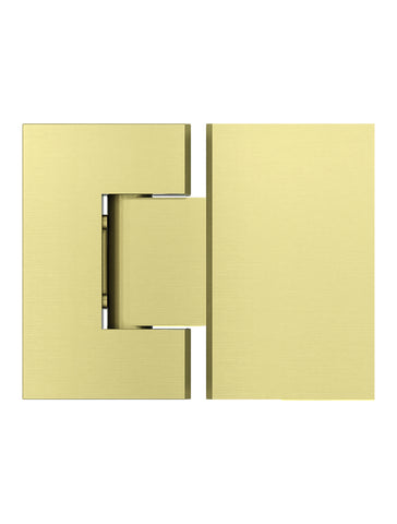 Shower Door Accessories, Glass-to-Glass Hinge - Tiger Bronze