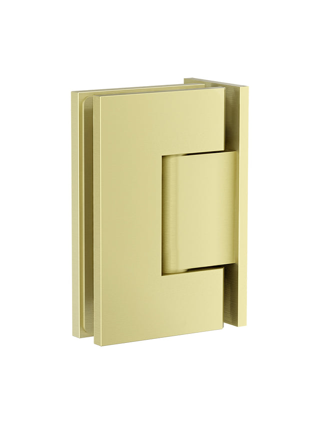 Shower Door Accessories, Wall-to-Glass Hinge - PVD Tiger Bronze (SKU: MGA02N-PVDBB) by Meir