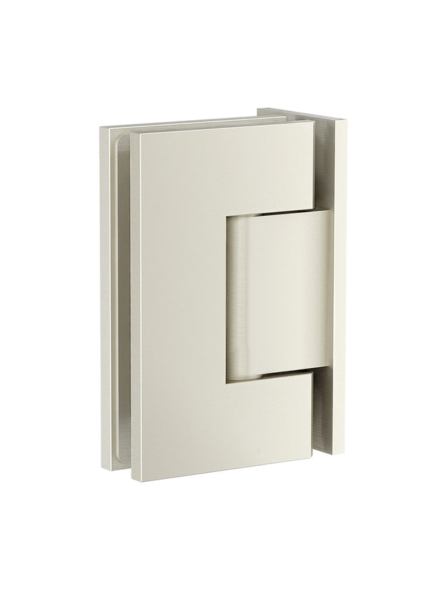 Shower Door Accessories, Wall-to-Glass Hinge - Brushed Nickel (SKU: MGA02N-PVDBN) by Meir