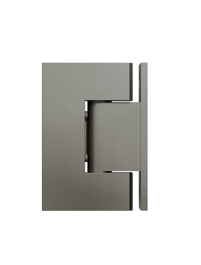 Shower Door Accessories, Wall-to-Glass Hinge - Gun Metal (SKU: MGA02N-PVDGM) by Meir