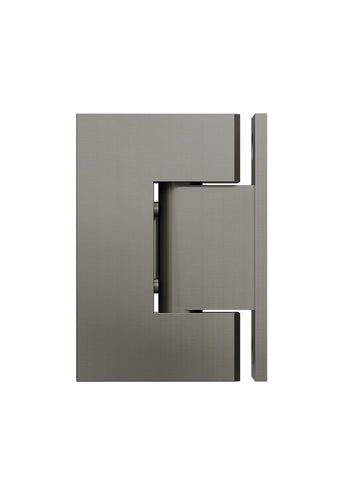 Shower Door Accessories, Wall-to-Glass Hinge - Gun Metal