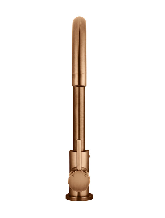 Round Kitchen Mixer Tap - Lustre Bronze (SKU: MK03-PVDBZ) by Meir