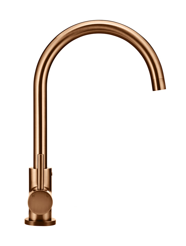 Round Kitchen Mixer Tap - Lustre Bronze (SKU: MK03-PVDBZ) by Meir