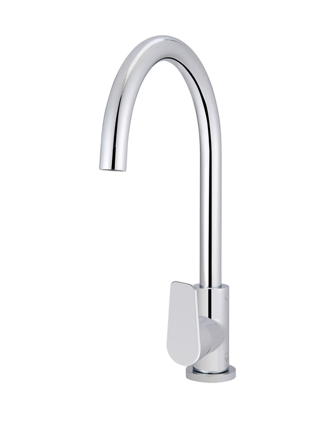 Round Paddle Kitchen Mixer Tap - Polished Chrome (SKU: MK03PD-C) by Meir