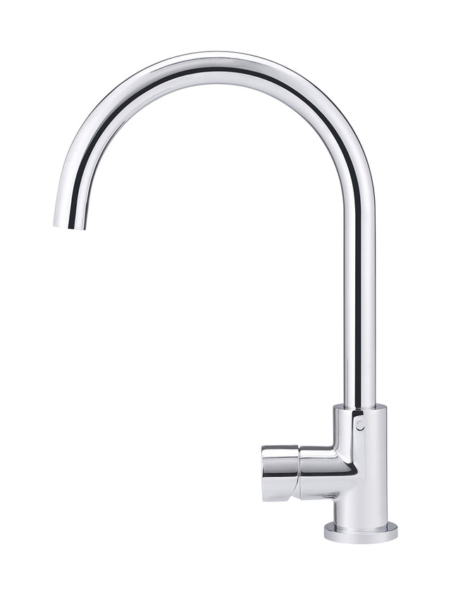 Round Pinless Kitchen Mixer Tap - Polished Chrome (SKU: MK03PN-C) by Meir