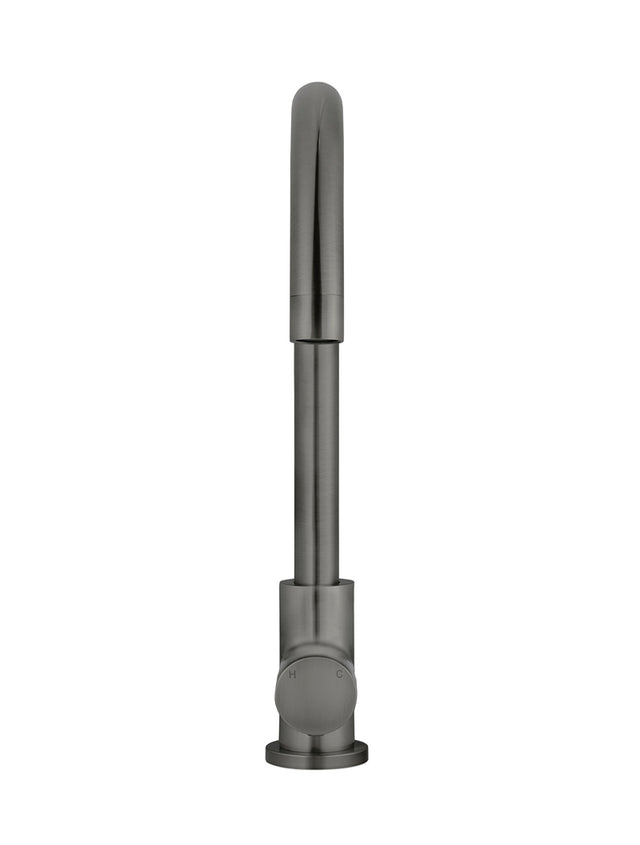 Round Pinless Kitchen Mixer Tap - Gun Metal (SKU: MK03PN-PVDGM) by Meir