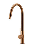 Round Piccola Pull Out Kitchen Mixer Tap - Lustre Bronze - MK17-PVDBZ