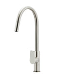 Round Paddle Piccola Pull Out Kitchen Mixer Tap - Brushed Nickel - MK17PD-PVDBN