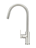 Round Paddle Piccola Pull Out Kitchen Mixer Tap - Brushed Nickel - MK17PD-PVDBN