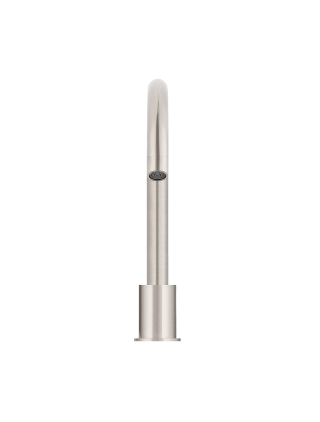 Round Kitchen Spout - Brushed Nickel (SKU: MKS11-PVDBN) by Meir ZA