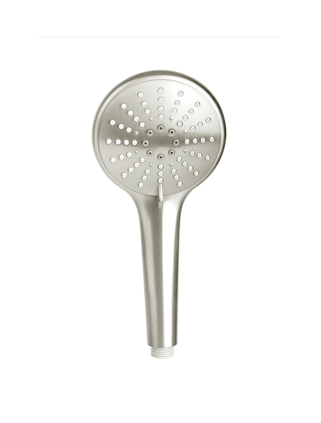 3-Function Round Handshower - Brushed Nickel (SKU: MP01S-B-PVDBN) by Meir ZA