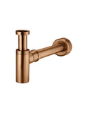 Round Bottle Trap for 32mm basin waste and 40mm outlet - Lustre Bronze - MP05-R-PVDBZ