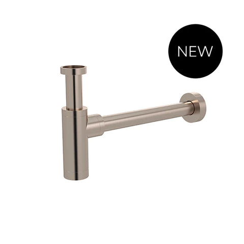 Round Bottle Trap for 32mm basin waste and 40mm outlet - Champagne