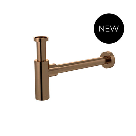 Round Bottle Trap for 32mm basin waste and 40mm outlet - Lustre Bronze