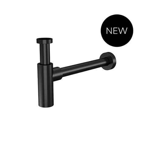 Round Bottle Trap for 32mm basin waste and 40mm outlet - Matte Black