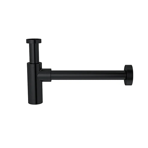 Round Bottle Trap for 32mm basin waste and 40mm outlet - Matte Black
