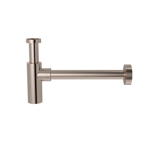 Round Bottle Trap for 32mm basin waste and 40mm outlet - Champagne