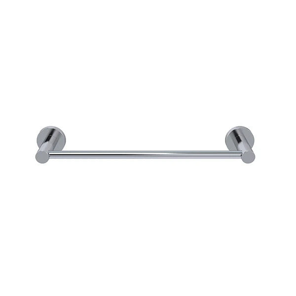 Round Single Towel Rail 300mm - Polished Chrome (SKU: MR01-SR30-C) by Meir