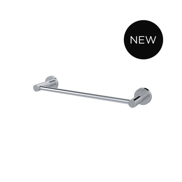 Round Single Towel Rail 300mm - Polished Chrome (SKU: MR01-SR30-C) by Meir