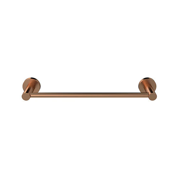 Round Single Towel Rail 300mm - Lustre Bronze (SKU: MR01-SR30-PVDBZ) by Meir