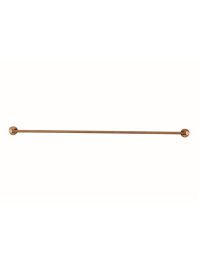 Round Single Towel Rail - Lustre Bronze (SKU: MR01-SR90-PVDBZ) by Meir