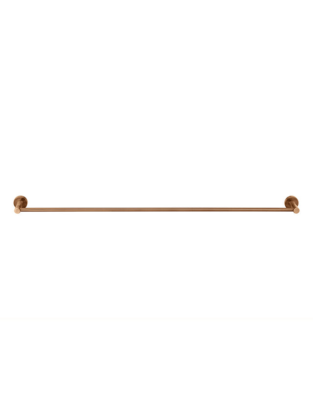 Round Single Towel Rail - Lustre Bronze (SKU: MR01-SR90-PVDBZ) by Meir