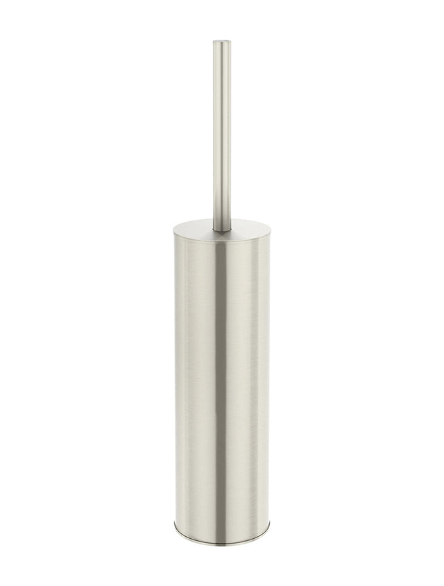 Round Toilet Brush Holder - Brushed Nickel (SKU: MTO02N-R-PVDBN) by Meir ZA