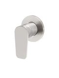 Round Finish Paddle Wall Mixer - Brushed Nickel - MW03PD-FIN-PVDBN