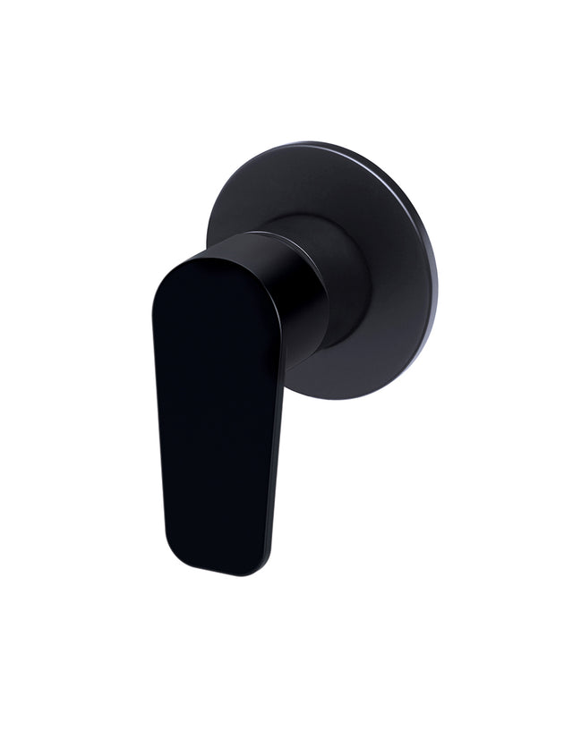 Round Finish Paddle Wall Mixer - Matte Black (SKU: MW03PD-FIN) by Meir
