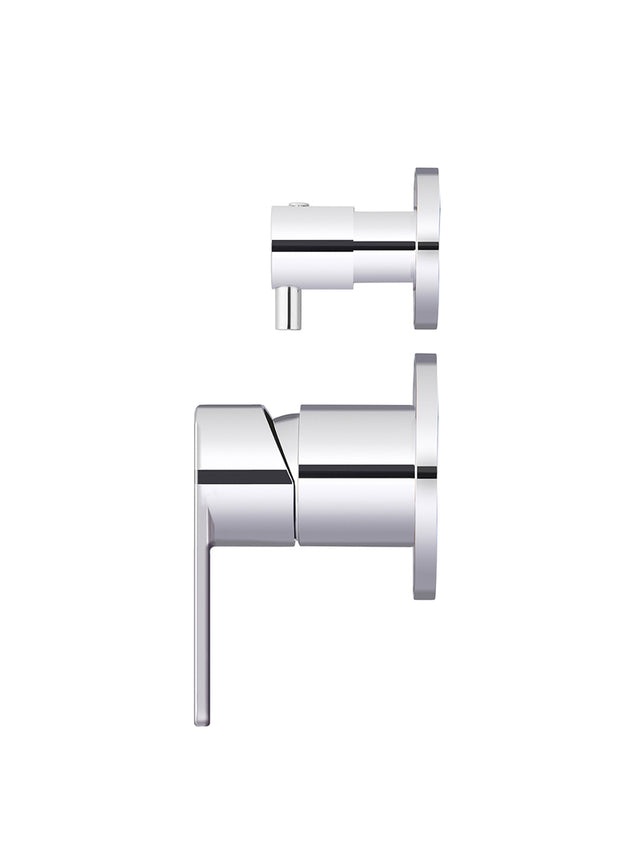 Round Finish Paddle Diverter Mixer - Polished Chrome (SKU: MW07TSPD-FIN-C) by Meir