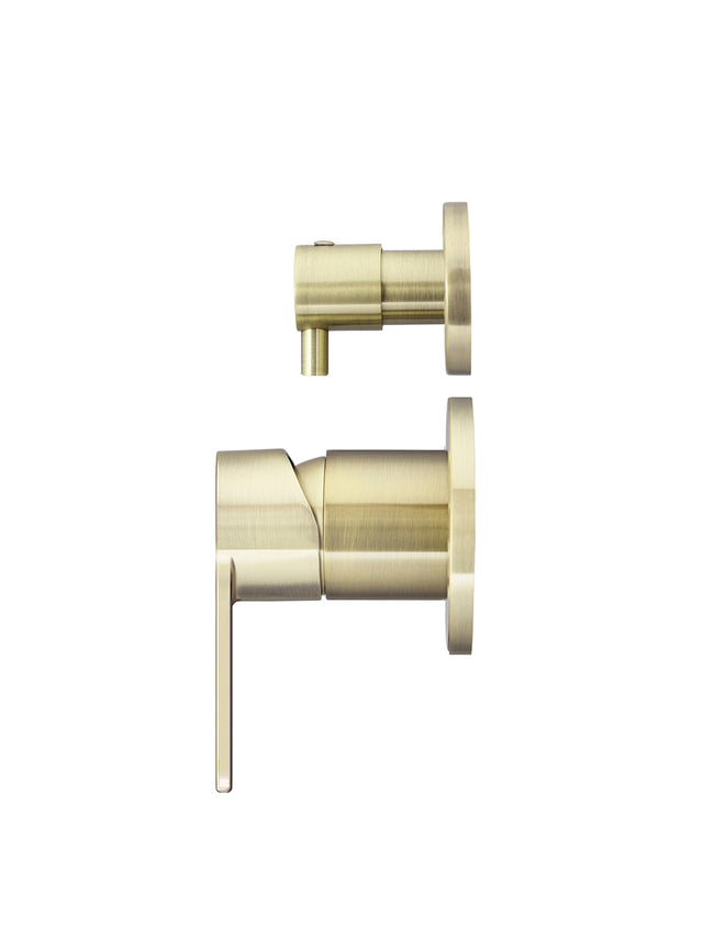 Round Finish Paddle Diverter Mixer - Tiger Bronze (SKU: MW07TSPD-FIN-PVDBB) by Meir