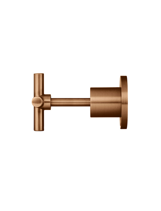 Round Cross Handle Jumper Valve Wall Tap Assemblies - Lustre Bronze (SKU: MW08JL-PVDBZ) by Meir