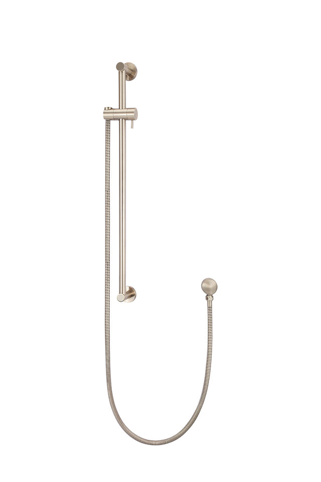 Rail Set with Hose (excludes Handshower) - Champagne (SKU: MZ04B-CH) by Meir