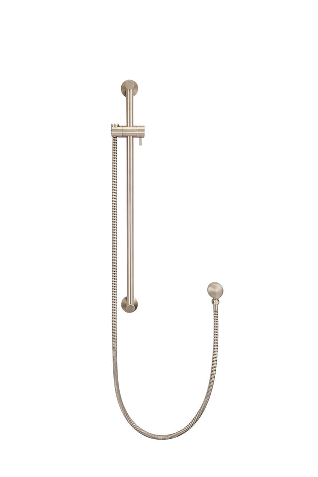 Rail Set with Hose (excludes Handshower) - Champagne (SKU: MZ04B-CH) by Meir