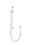 Rail Set with Hose (excludes Handshower) - Polished Chrome - MZ04B-C