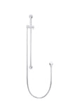 Rail Set with Hose (excludes Handshower) - Polished Chrome - MZ04B-C