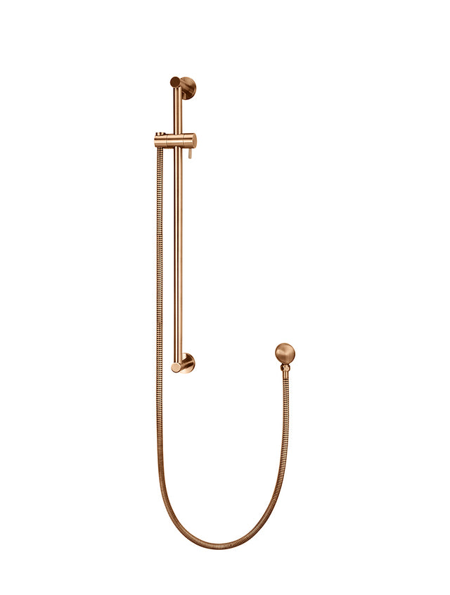 Rail Set with Hose (excludes Handshower) - Lustre Bronze (SKU: MZ04B-PVDBZ) by Meir ZA