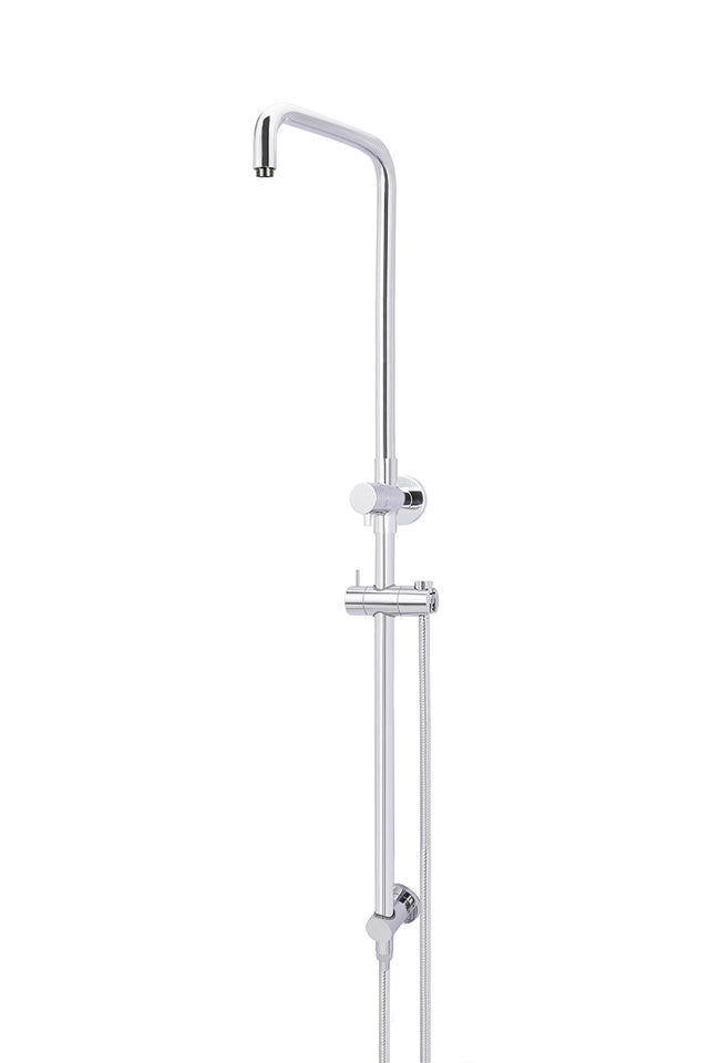 Shower Column with Hose (excludes Rose and Handshower) - Polished Chrome (SKU: MZ07B-C) by Meir