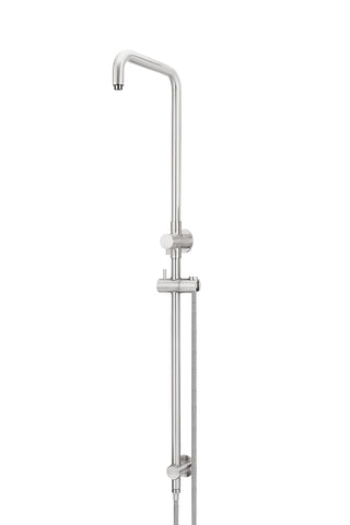 Shower Rail with Hose (excludes Rose and Handshower) - Brushed Nickel